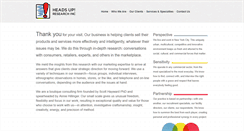 Desktop Screenshot of headsupresearch.com